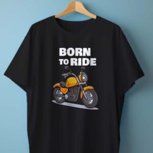 Born to Ride Oversized T shirt Black