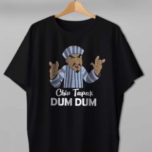 Chin Tapak Dum Dum Oversized T shirt Black 3