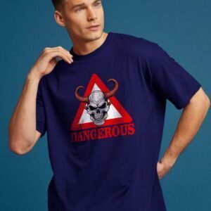 Dangerous Oversized T Shirt blue 1