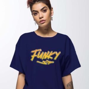 Funky Oversized T shirts Blue 3 2