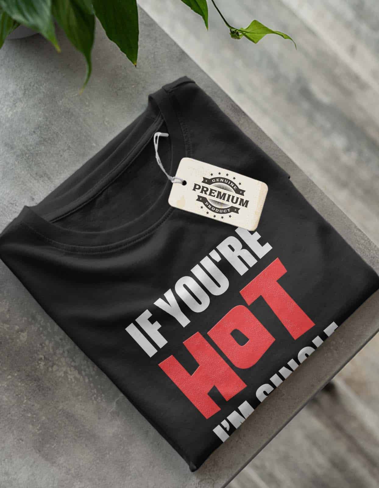 If You are hot I am Single t shirt Black