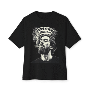Bold High Goals Tee – Oversized Motivational T-Shirt