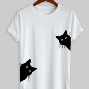 Stylish Unisex Black Cat T-Shirt - Must-Have Tee for Cat Lovers