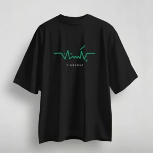Pakistan Zindabad Black T-Shirt ? Bold Patriotic Graphic Tee