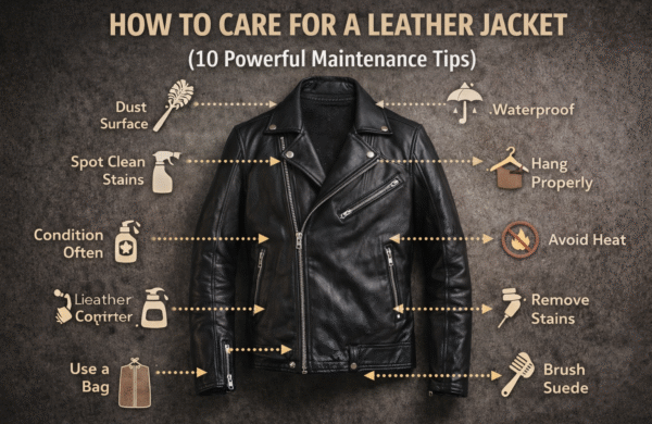 How to Care for a Leather Jacket (10 Powerful Maintenance Tips That Make It Last Years)