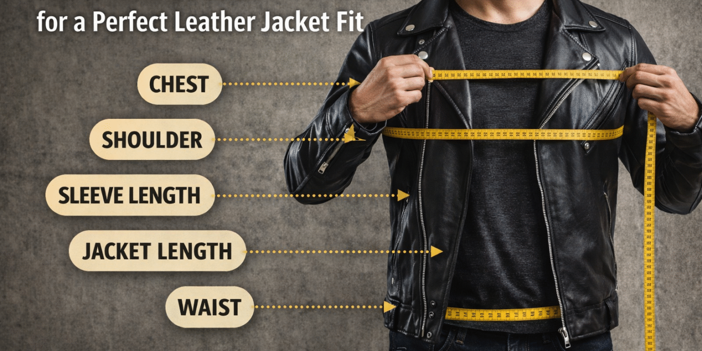 How to Measure Yourself for a Perfect Leather Jacket Fit