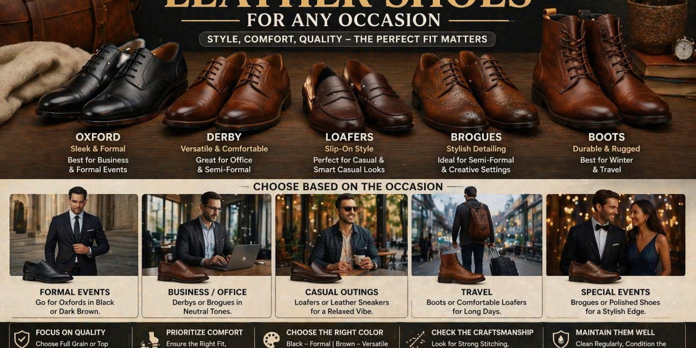 How to Choose the Perfect Leather Shoes for Any Occasion
