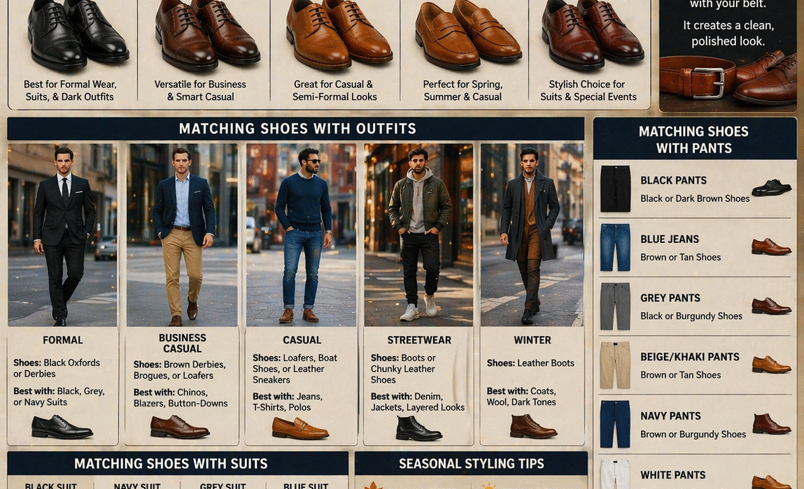 How to Match Leather Shoes with Your Outfit