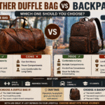 Leather Duffle Bag vs Backpack